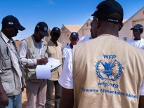 WFP staff working